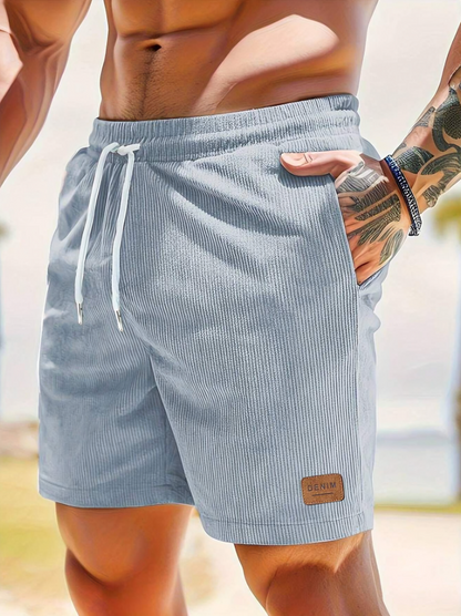 Sky Blue Relaxed Fit Shorts