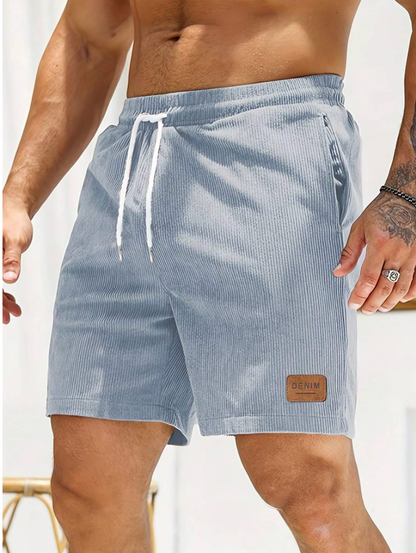 Sky Blue Relaxed Fit Shorts