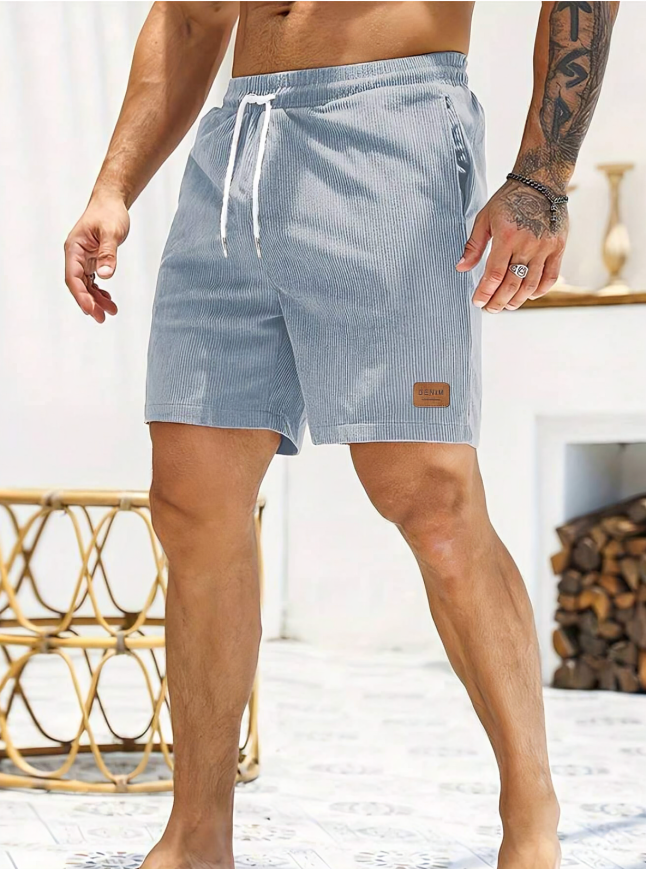 Sky Blue Relaxed Fit Shorts